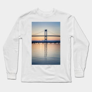 Newport Bridge Sunrise Long Sleeve T-Shirt